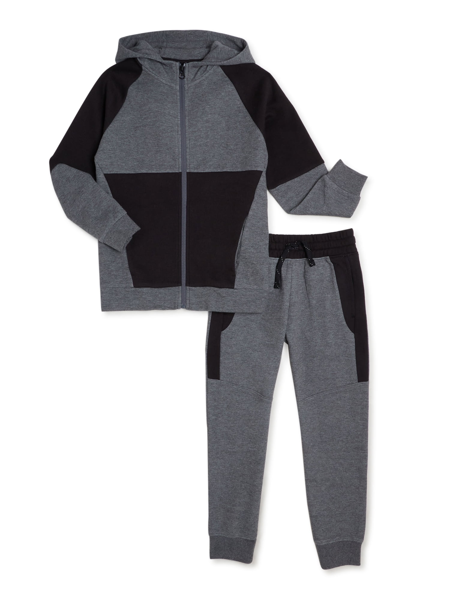 Fleece Pullover Hoodie Sweatshirt and Sweatpants Outfit Beverly Hills Polo Club Boys' Jogger Set 