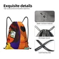 thumbnail image 4 of Pofeuu Scooby-Doo for Water-Resistant 210D Drawstring Bag Compact Foldable Design Gym Yoga Travel Essentials Lightweight Carryall-Medium, 4 of 6