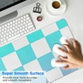 thumbnail image 4 of Functional and Stylish! Pastel Checkered Desk Mat - Aesthetic Office Decor, Extra Large Mouse Pad, Laptop Pad, Game Mat, Sized 31.5x11.8in., 4 of 7
