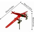 thumbnail image 5 of Yooshoverk Metal Airplane Wind Spinner Iron Art Durable Design Eye-Catching Motion Weather-Resistant Outdoor Garden Decor, 5 of 5