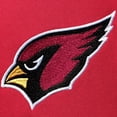 thumbnail image 3 of Men's Starter Cardinal/Black Arizona Cardinals Playoffs Color Block Full-Zip Hoodie, 3 of 5
