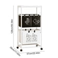 thumbnail image 3 of Amzcrzy Plastics Storage Basket Multi Tiered Laundry Hamper with Sorting Bins Space-Saving Clothes Organizer for Bathroom Laundry Room Balcony Multi Compartment Dirty Clothes Storage Rack, 3 of 6