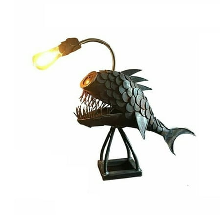 

amousa Fish Lamp Desktop Creative Night Light Bedroom Lighting USB LED Light