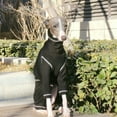 thumbnail image 4 of HQREA Italian Greyhound Clothes Onesie Thin Soft Turtleneck Whippet Dog Coat Jumpsuit, 4 of 6