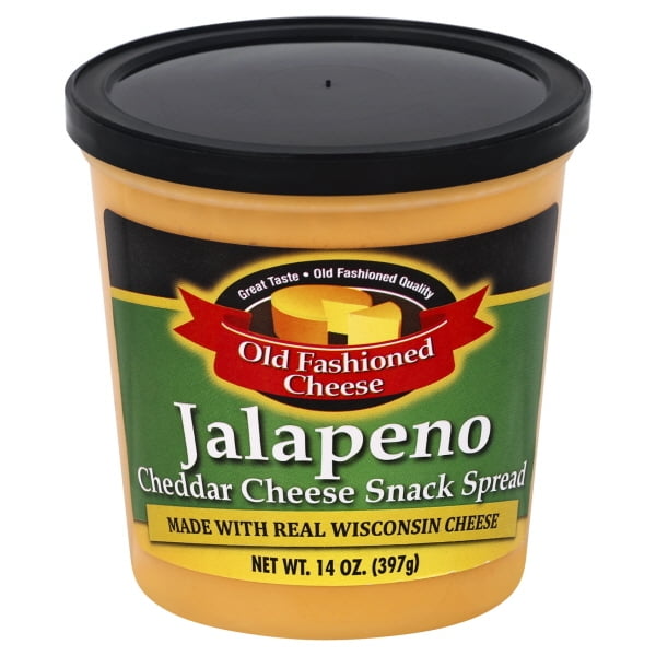 Old Fashioned Cheese Jalapeno Cheddar Cheese Snack Spread 14 Oz Walmart Com Walmart Com