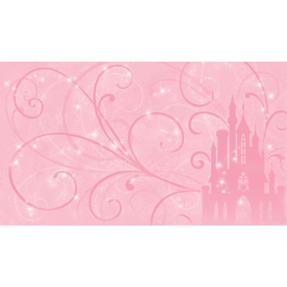 Disney Princess Scroll Castle Chair Rail Prepasted Mural, 6' x 10.5 ...