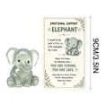 thumbnail image 3 of Linnome Adorable Pocket Hug 2D Acrylic Cute Animal Keepsake with Card - Sweet Mini Encouragement Thinking of You Gift - Tiny Pocket Charm Mental Health Support Gift for Friends Family, 3 of 7