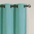 thumbnail image 3 of VCNY Home Neil Aqua Solid Grommet Blackout Curtain Panel, 52" x 90", 3 of 5