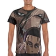 thumbnail image 4 of Camiseta de manga corta con cuello redondo y diseño retro de Wings of Liberty Attack on Titan para hombre, nueva camiseta de verano de manga corta, 4 of 4