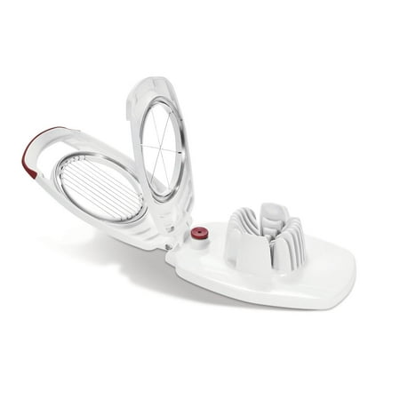 - Zyliss Egg Slicer - Non Slip, Egg Cutter and Wedger with Built in Shell Piercer