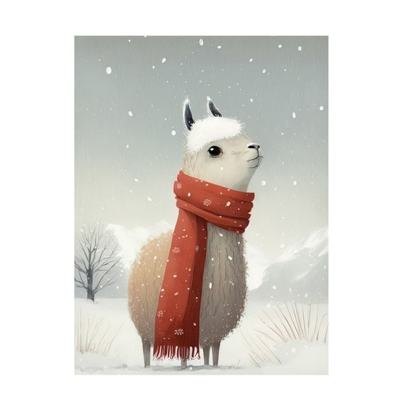 Canvas Wall Art - Bilge Paksoylu 'Lama 3' Wall Art for Living Room, Bedroom, or Office Décor by Trademark Fine Art - 14 x 19 Inches