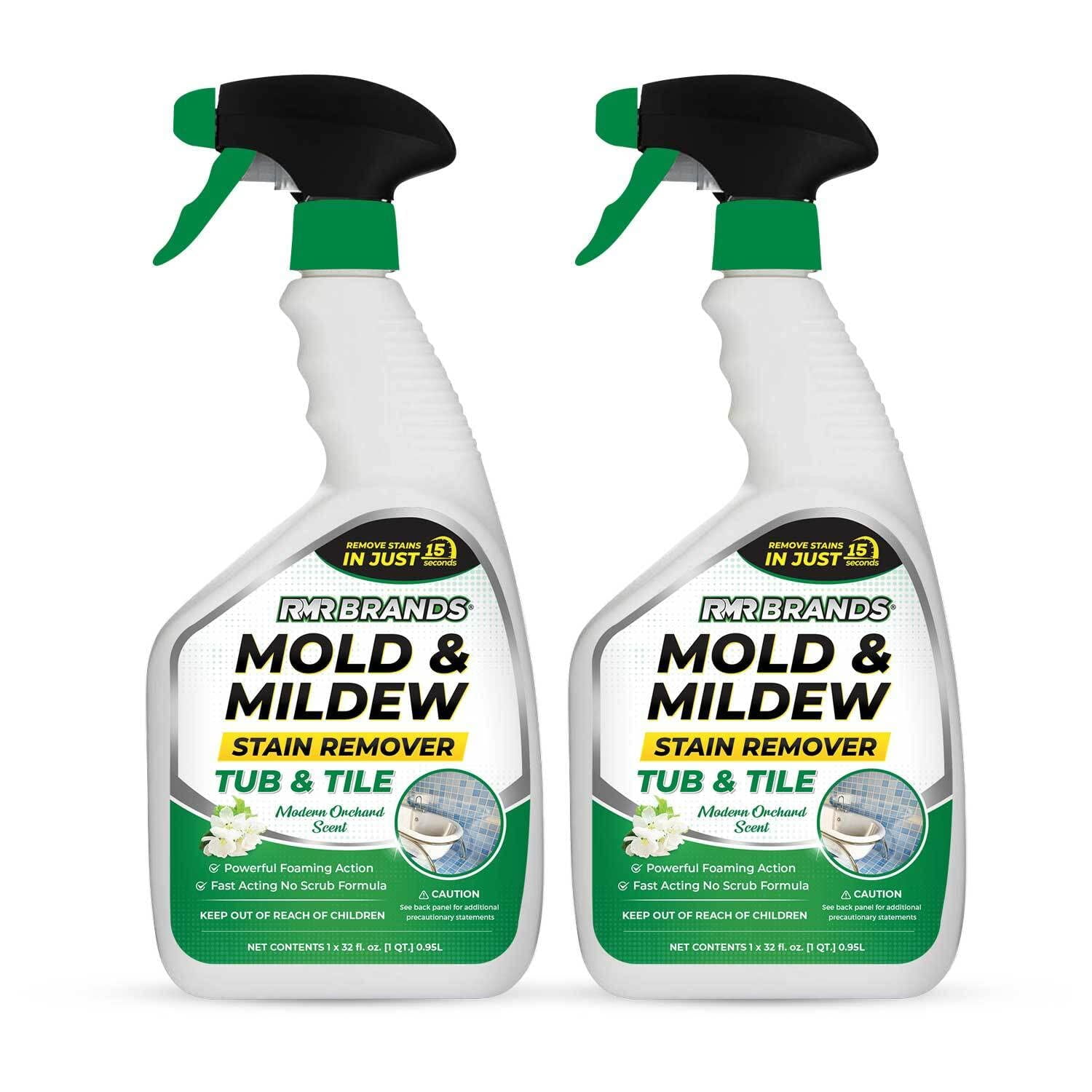 RMR Brands Mold and Mildew Stain Remover for Tub & Tile, 32 Fl Oz, 2 Pack