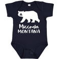 thumbnail image 3 of Inktastic Missoula, Montana White Bear Silhouette Boys or Girls Baby Bodysuit, 3 of 5