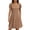 #0518-Coffee, variant on Shihyeh Summer Dresses for Women 2026 Sundress Short Petal Sleeve Dress with Pockets for Casual