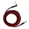 thumbnail image 4 of Cable de audio para guitarra JORINDO de 6 m y 6,35 mm para amplificador de guitarra eléctrica, cable de instrumento con cabezal chapado en oro y carcasa negra. JD6217, 4 of 14