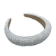 thumbnail image 2 of Sonducket Diademas con cuentas de cristal con purpurina, tocado de punto Flexible para el cabello, tocado para mujer, fiesta, colorido brillante Accesorio para el cabello Blanco Sonducket AP010971-01B, 2 of 5