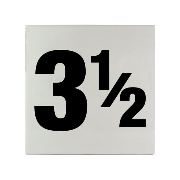 Inlays C611035 6" x 6" 3 1/2 Printed Smooth Ceramic Tile