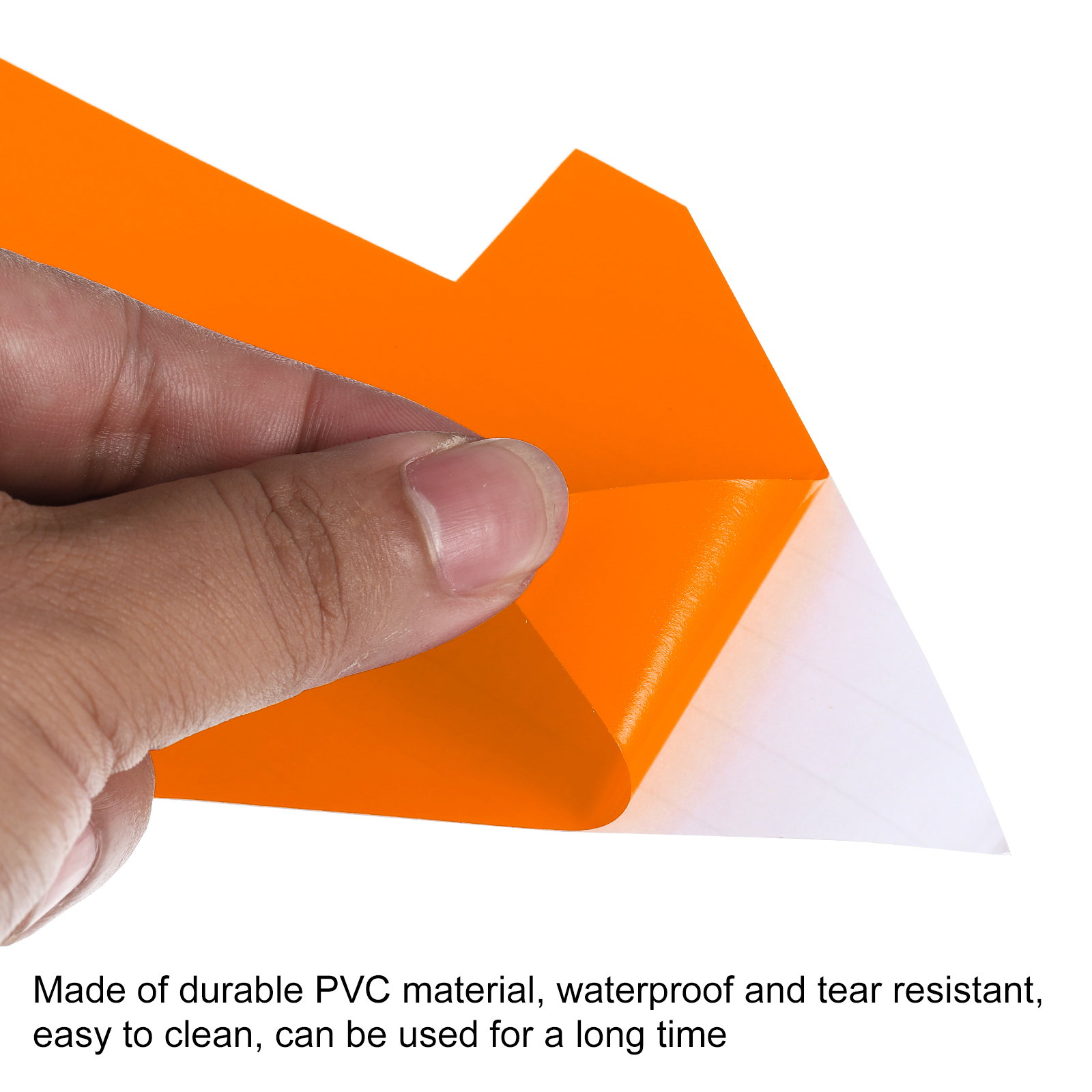 Unique Bargains Arrow Sticker Removable Self Adhesive Waterproof Floor Decal Orange