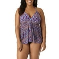 thumbnail image 4 of Women's Plus-Size Mesh Open Front Halterkini Swimsuit Top, 4 of 6