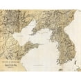 thumbnail image 2 of Vintage Maps 24x19 Black Modern Framed Museum Art Print Titled - Theater of operations Japan China War 1894, 2 of 4