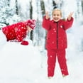 thumbnail image 3 of Kids Winter Hood Down Jacket Set,Puffer Jacket and Snow Pants 2 Piece Snowsuit Set for Boys Girls, 3 of 9