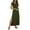 Army Green, variant on Women's Split Maternity Long Dresses Nursing Dresses for Breastfeeding