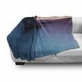thumbnail image 3 of Nature Soft Flannel Fleece Blanket, Bonsai Rock in Lake Tahoe Tropical Surreal Scenery Exotic Vivid Colors Artwork, Cozy Plush for Indoor and Outdoor Use, 60" x 80", Purple Grey Blue, by Ambesonne, 3 of 6
