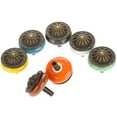 thumbnail image 6 of HDJNal 10 Pcs Vintage Brown Ceramic Door Drawer Handles, 33mm Round Drawer Knobs, Furniture Knobs, Door Knobs, Mushroom Shape Furniture Handles for Cupboards , Dresser , Kitchen, Children's Room, 6 of 6