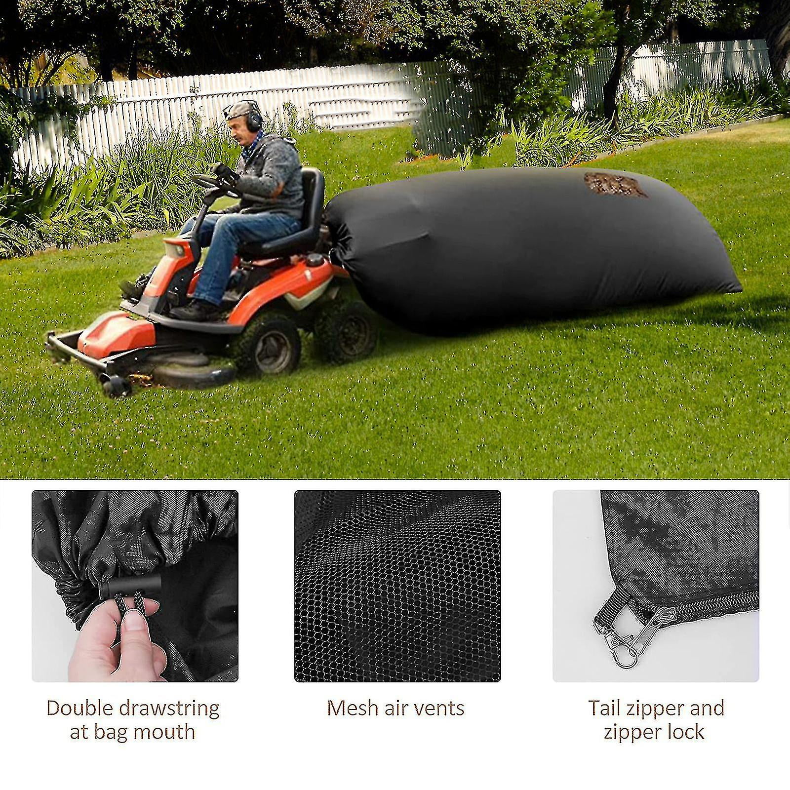 Lawn Tractor Leaf Bag Grass Catcher Bag Large Capacity For Fast Leaf Collection Heavy Duty Material Fits For Most Two Bag Z1556 Walmart