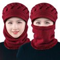 thumbnail image 1 of Conjunto De Gorro Y Bufanda De Punto Para Invierno, Gorros Forrados De Lana Con Orejeras, Gorro Grueso A Prueba De Viento, Calentador De Cuello, Gorro Térmico Para Mujeres De Mediana Edad Y Mayores Moyic AP007999-02, 1 of 4