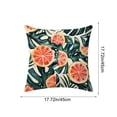 thumbnail image 3 of 17.7 Inch Summer Waterproof Outdoor Throw Pillow Cover, UV Fade Resistant Decorative Patio Seat Cushion Case, Weatherproof Pillowcase for Courtyard, Balcony, Garden, Porch & Home Furniture Decor, I, 3 of 7