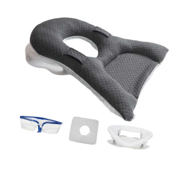 GROWTH TANK Face Down Pillow Breathable Multifunctional Napping Pillow Soft Prone Pillow Gray