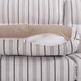 thumbnail image 6 of LifeSky Solid Wood 3-Seater Sofa for Living Room: 220lb Per Seat Support - 20-Minute Assembly for Young Families - Removable Zippered Cushion Covers Blue White Stripes, 6 of 10