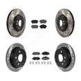 thumbnail image 1 of Transit Auto Front Rear Coated Drilled Slotted Disc Brake Rotors and Semi-Metallic Pads Kit for Car 2015 Mini Cooper 2.0L 1.5L with 294mm Diameter Rotor KDS-100938, 1 of 2