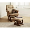 Baby Relax - Deluxe Glider Rocker and Ottoman, Walnut