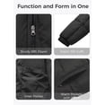thumbnail image 4 of Wantdo Men's Winter Coat Waterproof Puffer Jacket Heavy Winter Jacket with Hood Dark Gray S, 4 of 8