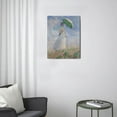 thumbnail image 3 of Claude Monet Canvas Wall Art - Woman with a Parasol Classic Artwork Picture Print with Framed Famous Oil Painting Hang for Home Office Bedroom Living Room Wall Decor-12" X16", 3 of 7