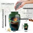 thumbnail image 2 of KARYLIZ Boat Urn&nbsp;for Ashes - Green Large Cremation Urn For Ashes Adult Male - Burial Urns For Mom & Dad - Memorial Urns For Adults - Cremation For Women & Men, 2 of 2