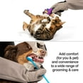 thumbnail image 4 of PetFusion Multipurpose Puncture and Water-Resistant Pet Grooming and Bathing Gloves, For Dogs, Cats and Pets, Small, Grey, 1 Pair, 4 of 7