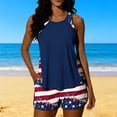 thumbnail image 1 of Haivin Women's Two-Piece Tankini Swim Set with Independence Day Print, Padded Bra, Modest Coverage, and Pocket for Beach and Pool Activities, 1 of 7