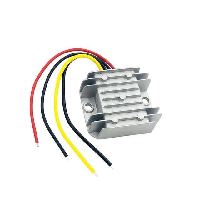 Riwesomey Convertidor reductor de CC a CC de coche de Metal, repuesto desmontable de 12V/24V a 5V, accesorios de pieza de inversor de pantalla automotriz Herramientas eléctricas Riwesomey TO010702-01