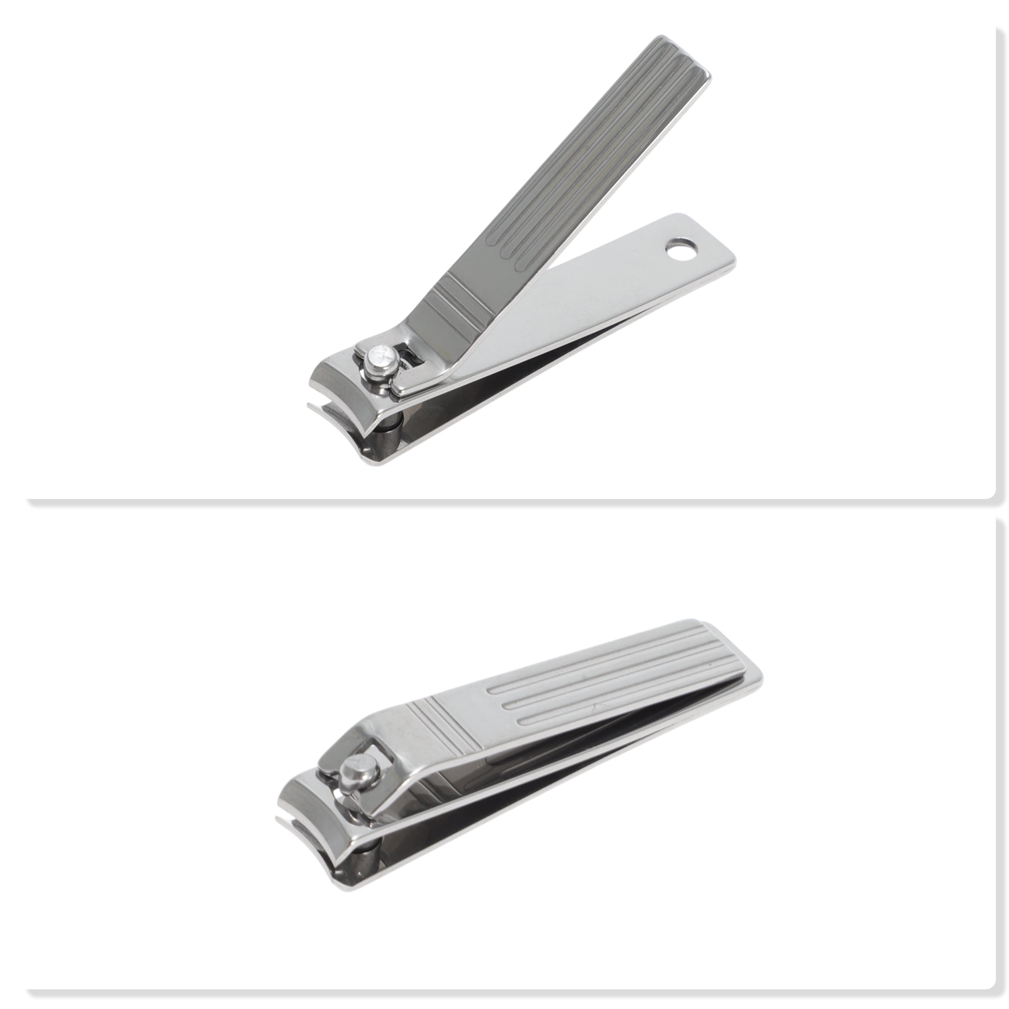 Unique Bargains Portable Nail Clippers Toenail Clippers 1 Pc Silver Tone 2.36"