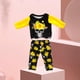 thumbnail image 4 of Conjunto de ropa de 18 juguetes, camiseta, pantalones largos, disfraz de dos piezas, disfraces de Halloween Cráneo floral, 4 of 9