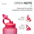 thumbnail image 6 of Venture Pal 64 OZ Water Bottle with Motivational Time Marker & Straw, 6 of 7