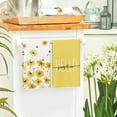 thumbnail image 4 of Yellow Flowers Bee Hello Sunshine Spring Kitchen Towels Dish Towels, 18x26 Inch Summer Holiday Decoration Hand Towels Set of 2, 4 of 6