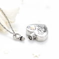 thumbnail image 4 of June Birthstone Heart with Feather Cremation Jewelry for Ashes Urn Necklace Lockets for Human Ashes Pet Ashes Holder, 4 of 5