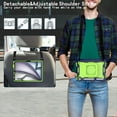 thumbnail image 5 of Dteck Kids Case for iPad Air 11 inch 2024,iPad Air 11 inch 2025 Heavy Duty Silicone Case Hand Grip 360° Rotatable Stand Shockproof Kickstand Cover with Shoulder Strap,Navy/Green, 5 of 8