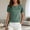 Green, variant on SHITINN Women's Casual V Neck T Shirt Soft Breathable Summer Top with Ruffles for Daily Wear Vaca Short Sleeve Tops for Women Clothes for Women Womens Blouse