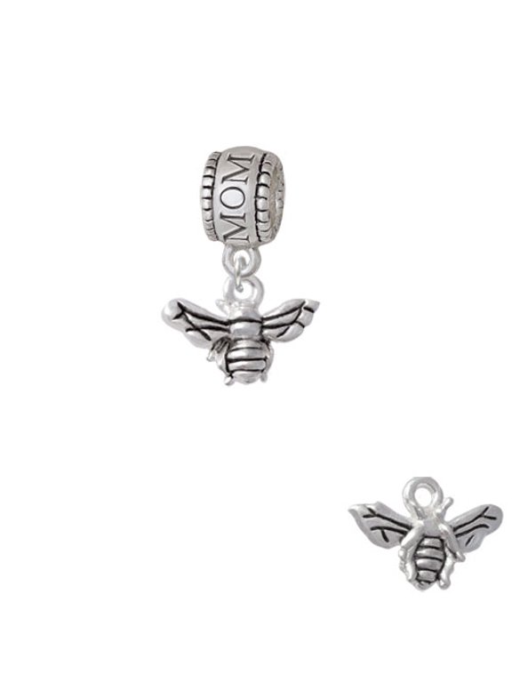 Small 3-D Bee - Mom Charm Bead