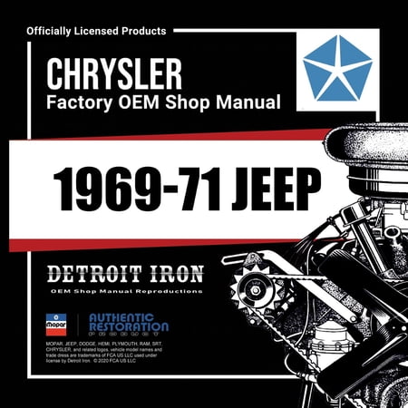Detroit Iron OEM 1969-1971 Jeep Shop Manuals & Sales Brochures on CD